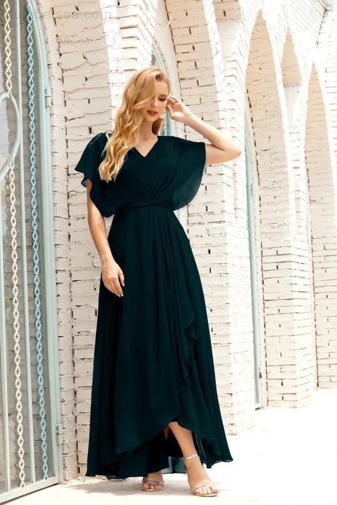 Numbersea  Mother of The Bride Dresses Plus Size V-Neck Floor Length Formal Prom Dress for Wedding Guest 28020 - Image 67