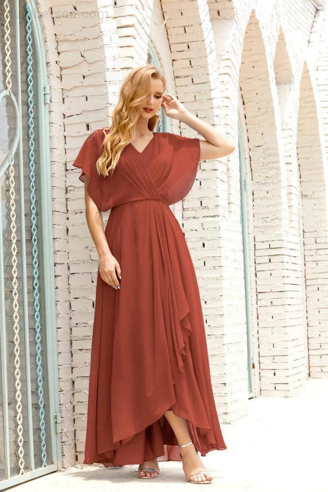 Numbersea  Mother of The Bride Dresses Plus Size V-Neck Floor Length Formal Prom Dress for Wedding Guest 28020 - Image 75