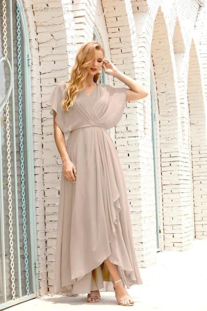 Numbersea  Mother of The Bride Dresses Plus Size V-Neck Floor Length Formal Prom Dress for Wedding Guest 28020 - Image 95