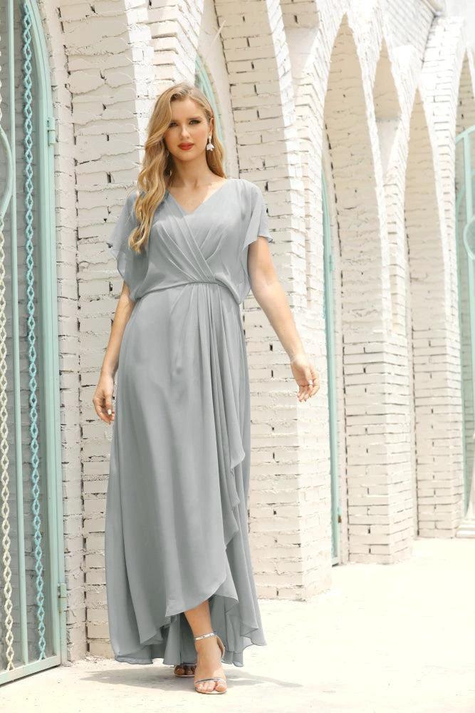 Numbersea  Mother of The Bride Dresses Plus Size V-Neck Floor Length Formal Prom Dress for Wedding Guest 28020 - Image 97
