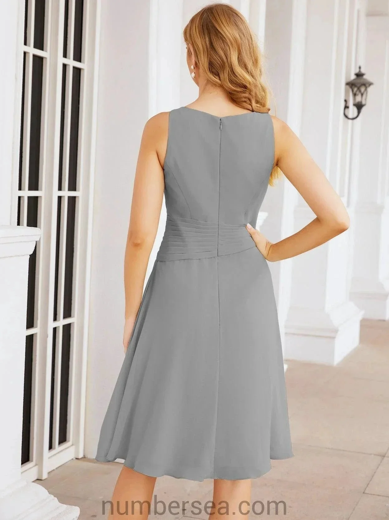 Sunnderly Mother of The Bride Dresses Prom Dress Casual Pleated Dress  SY28065 - Image 100