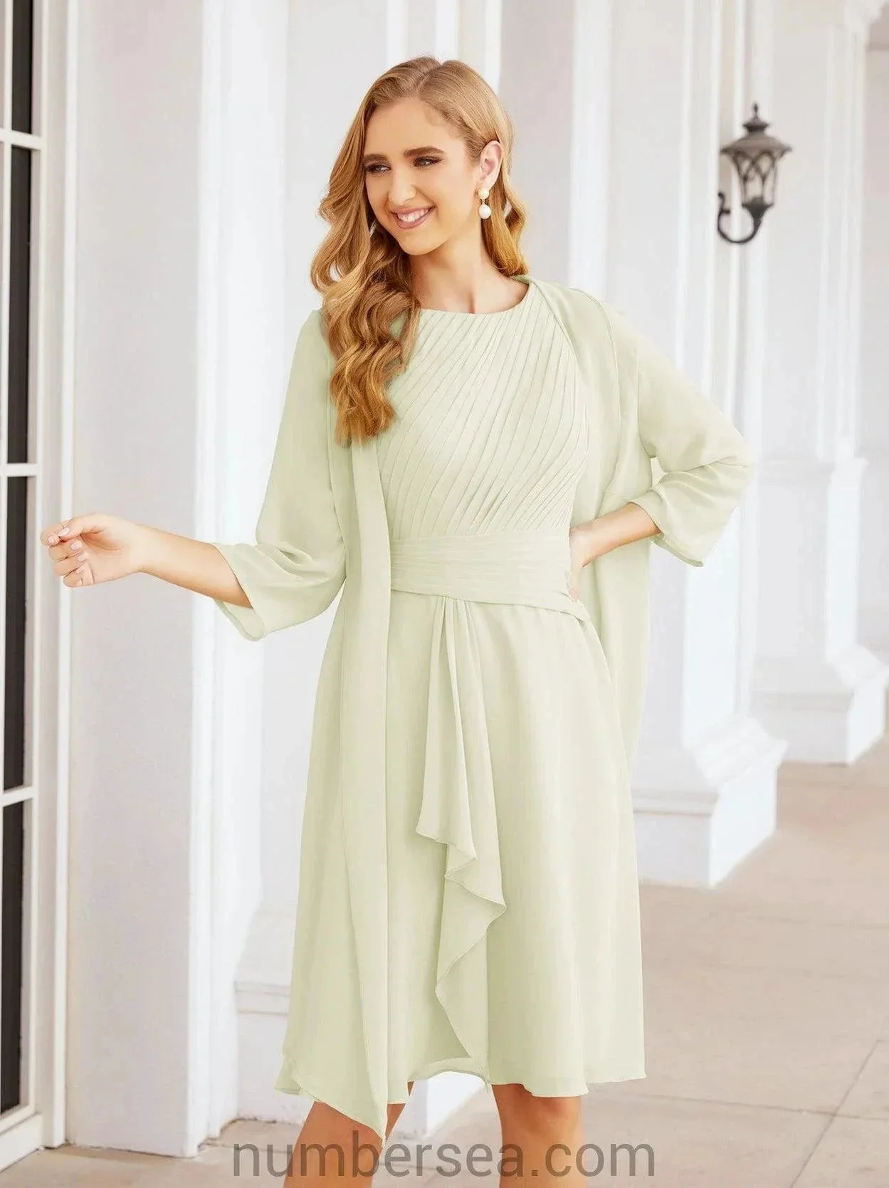 Sunnderly Mother of The Bride Dresses Prom Dress Casual Pleated Dress  SY28065 - Image 101
