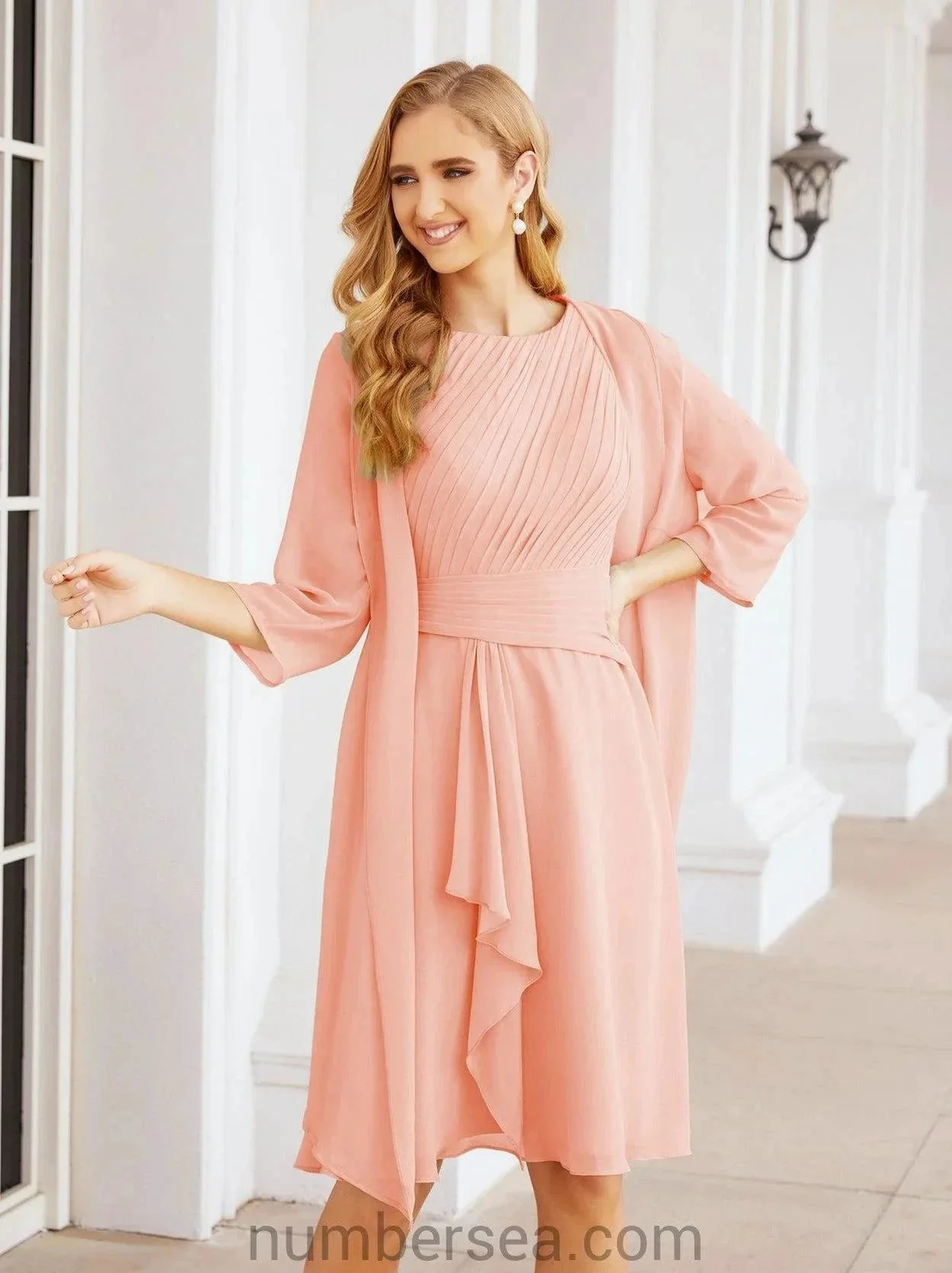 Sunnderly Mother of The Bride Dresses Prom Dress Casual Pleated Dress  SY28065 - Image 113