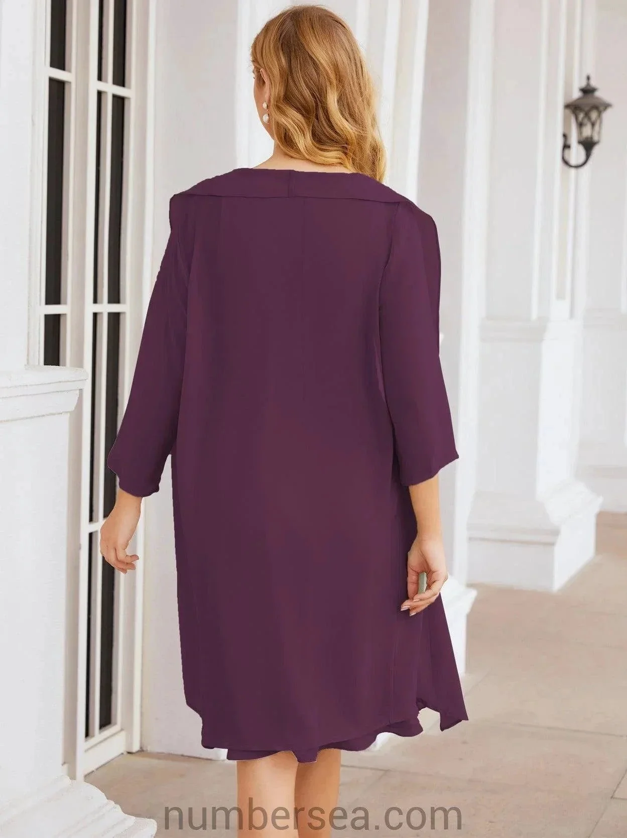 Sunnderly Mother of The Bride Dresses Prom Dress Casual Pleated Dress  SY28065 - Image 122