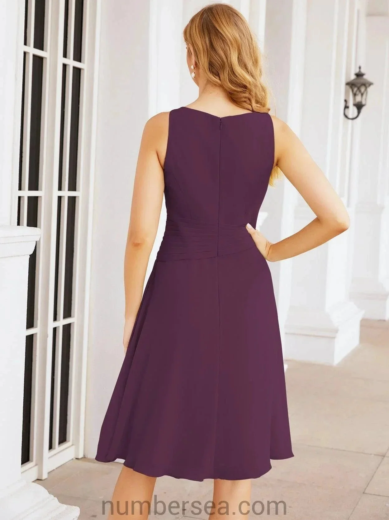Sunnderly Mother of The Bride Dresses Prom Dress Casual Pleated Dress  SY28065 - Image 124