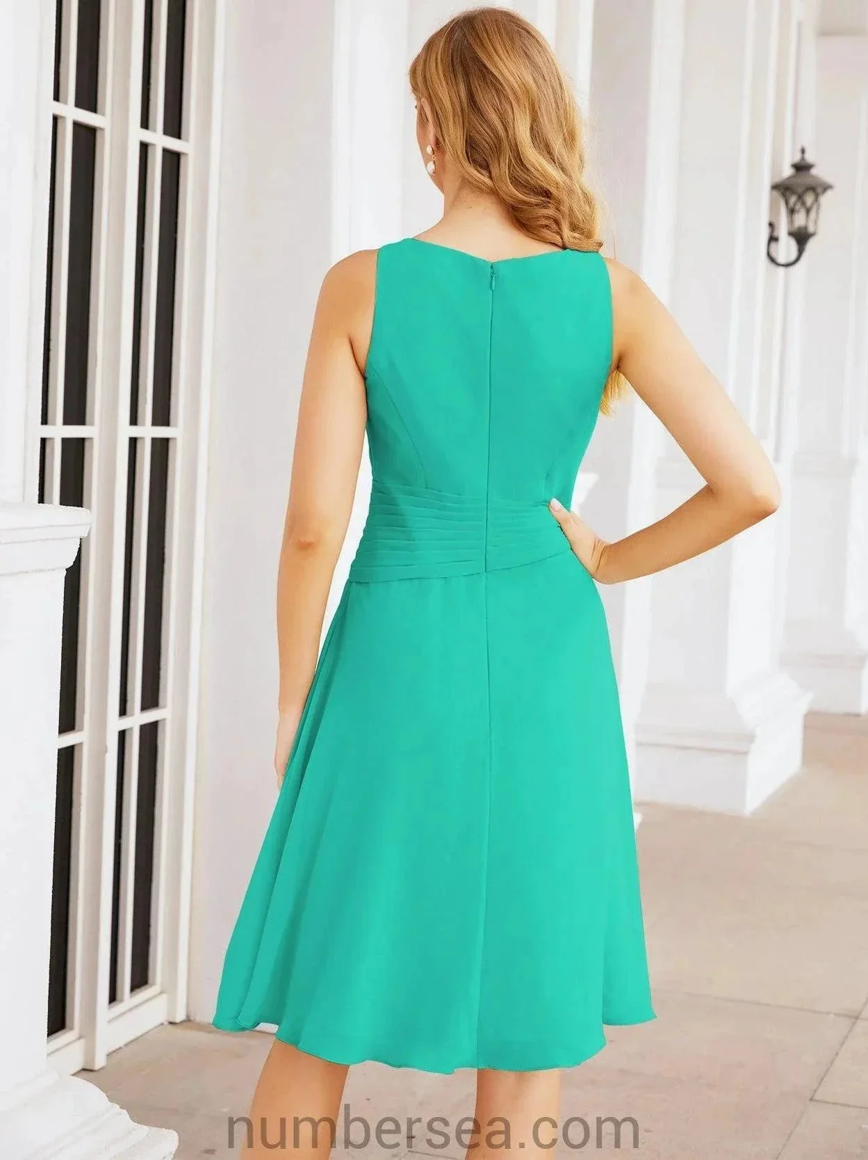 Sunnderly Mother of The Bride Dresses Prom Dress Casual Pleated Dress  SY28065 - Image 128
