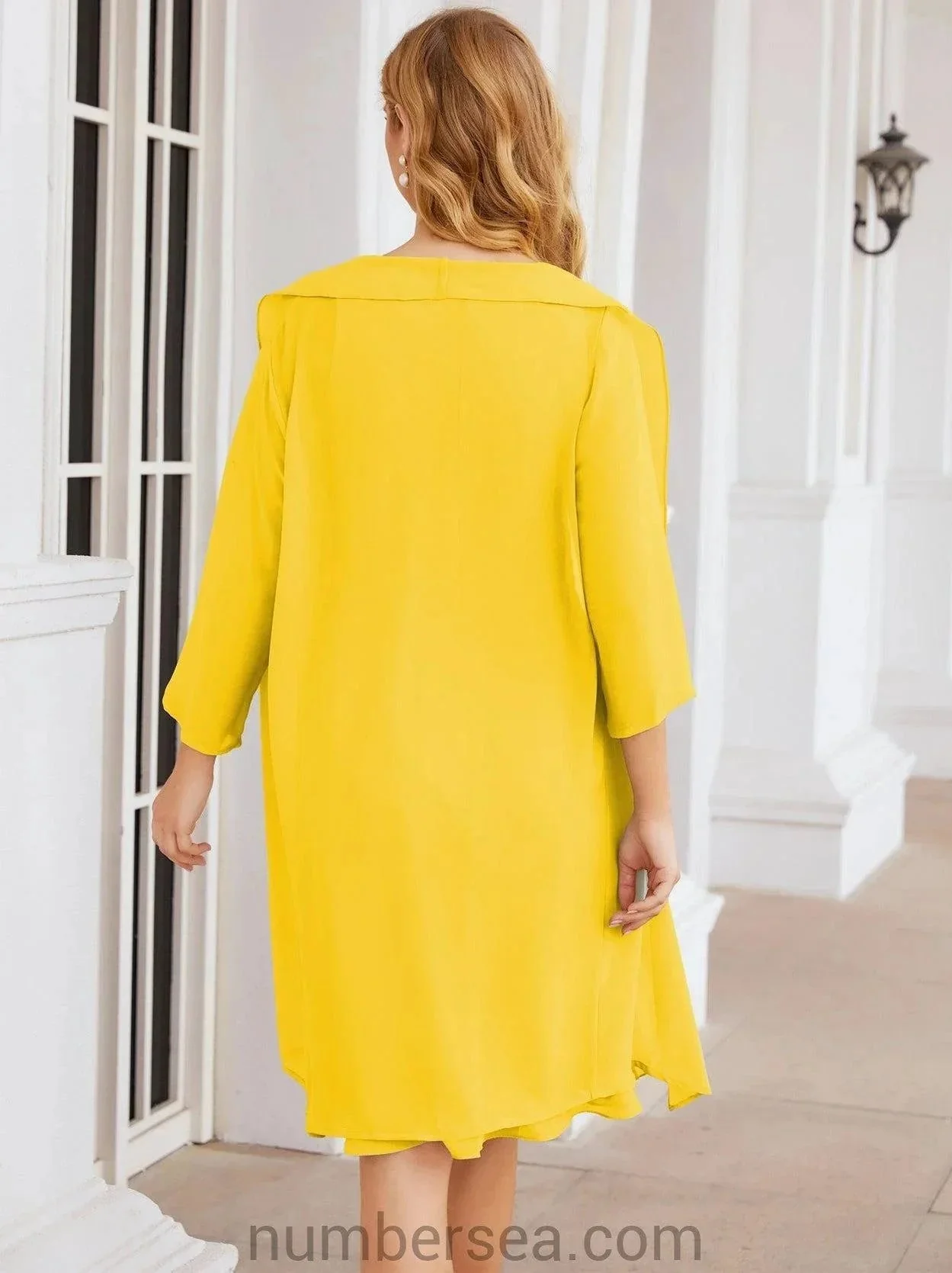 Sunnderly Mother of The Bride Dresses Prom Dress Casual Pleated Dress  SY28065 - Image 130