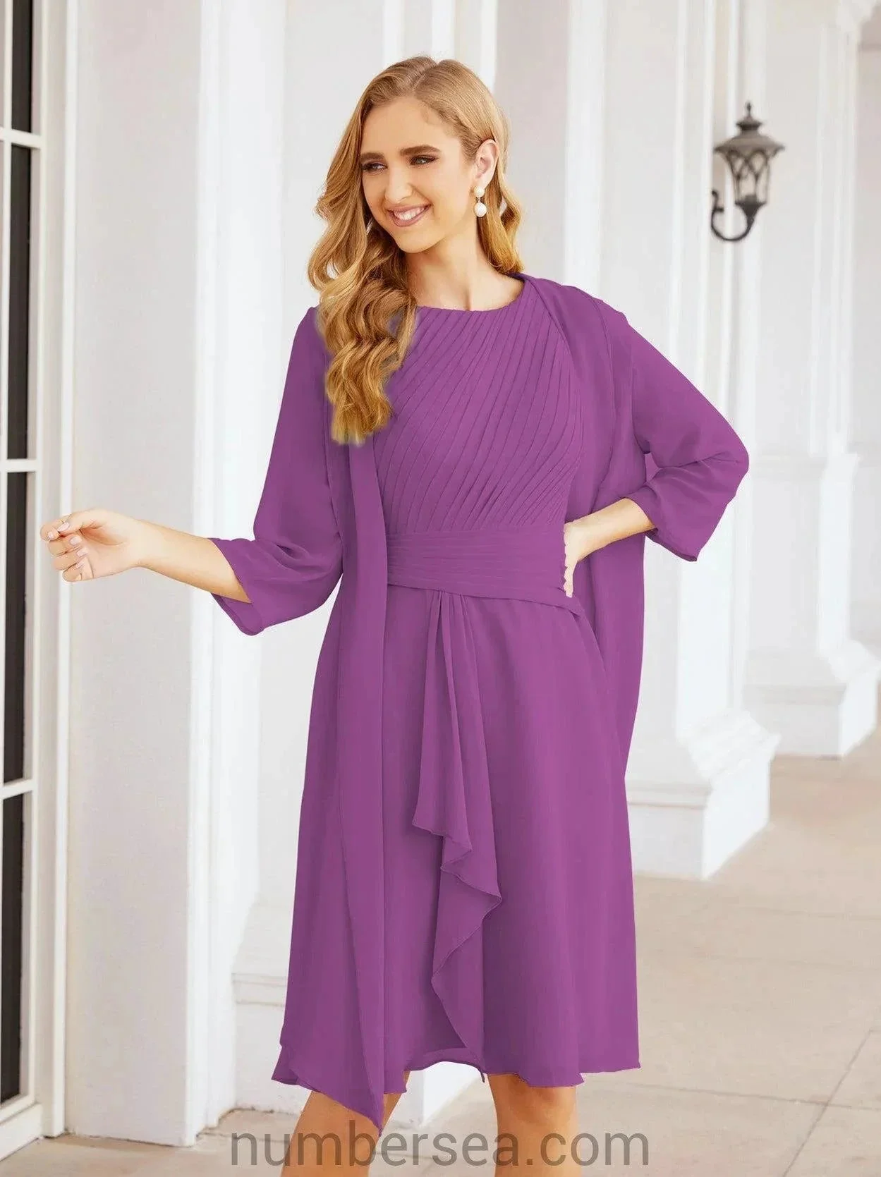 Sunnderly Mother of The Bride Dresses Prom Dress Casual Pleated Dress  SY28065 - Image 141