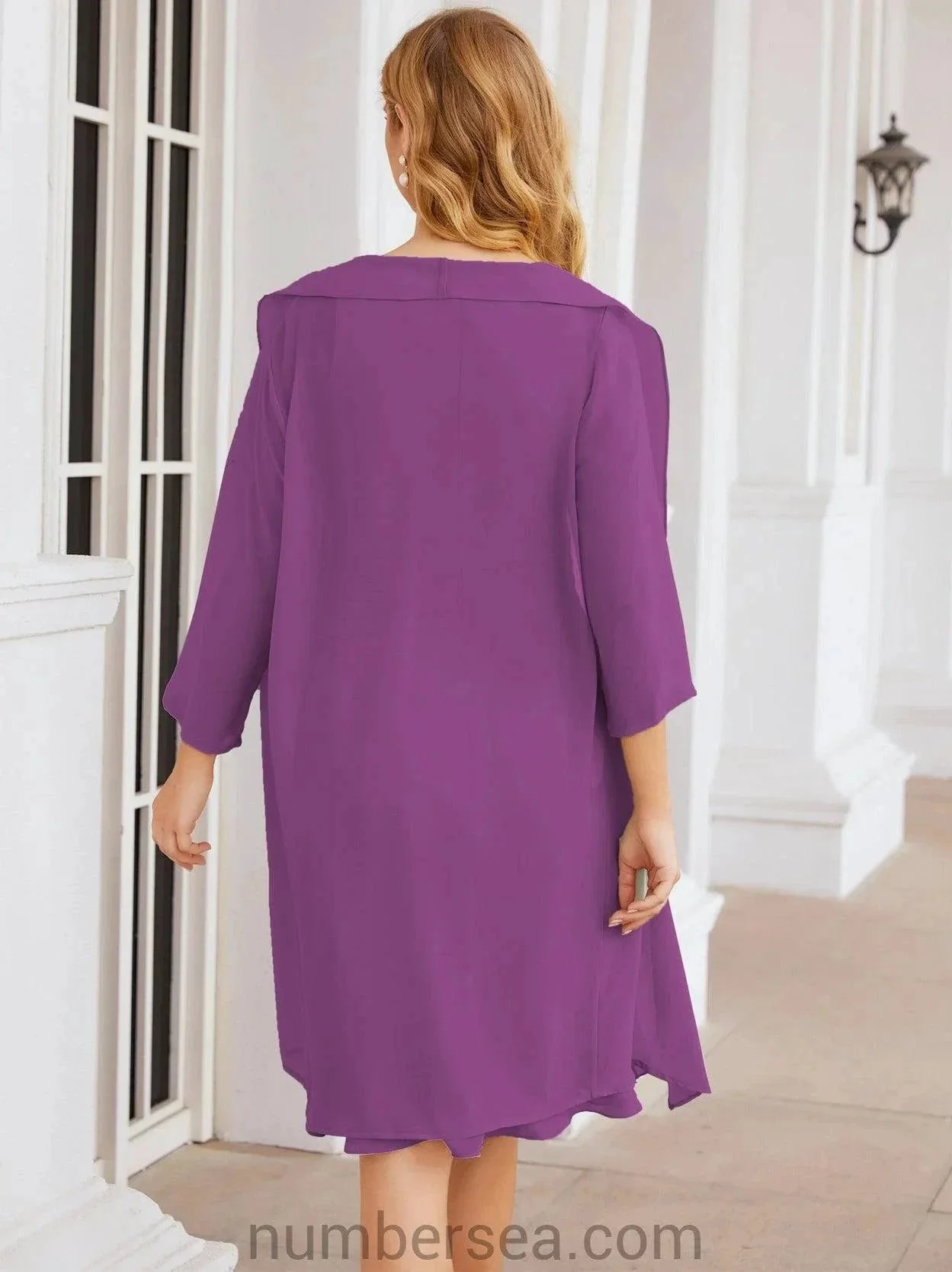 Sunnderly Mother of The Bride Dresses Prom Dress Casual Pleated Dress  SY28065 - Image 142