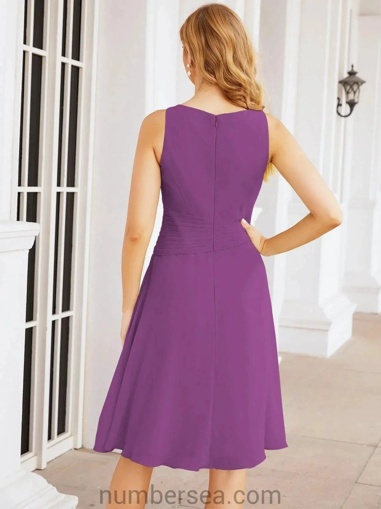 Sunnderly Mother of The Bride Dresses Prom Dress Casual Pleated Dress  SY28065 - Image 144