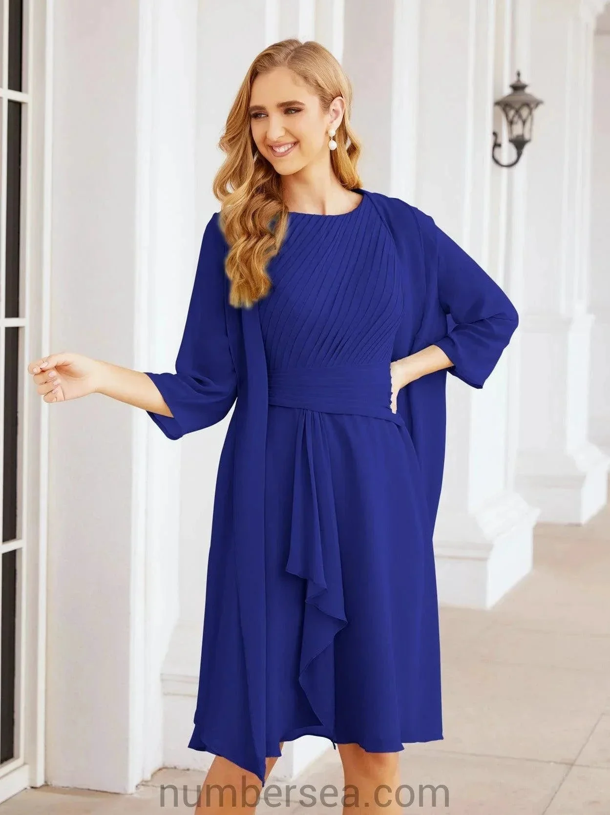 Sunnderly Mother of The Bride Dresses Prom Dress Casual Pleated Dress  SY28065 - Image 145