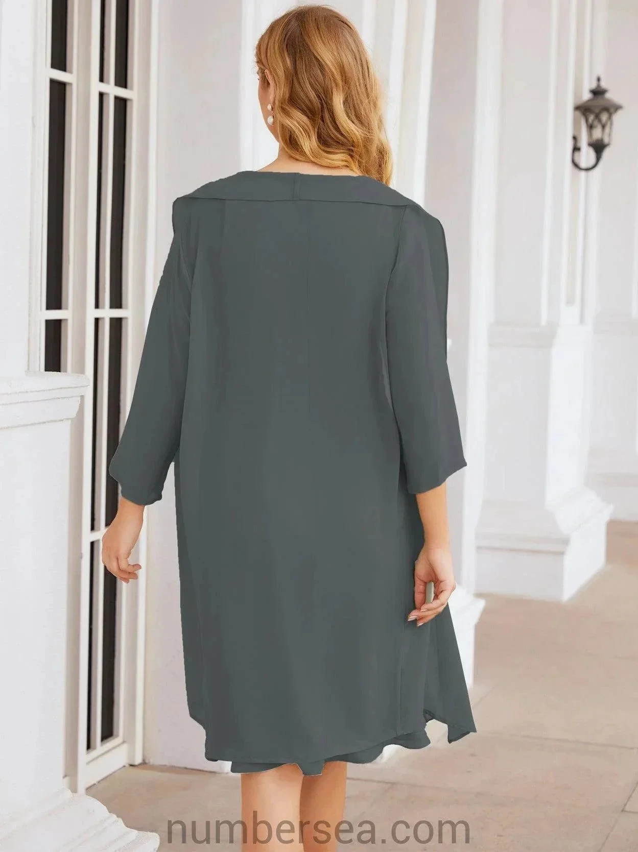 Sunnderly Mother of The Bride Dresses Prom Dress Casual Pleated Dress  SY28065 - Image 150