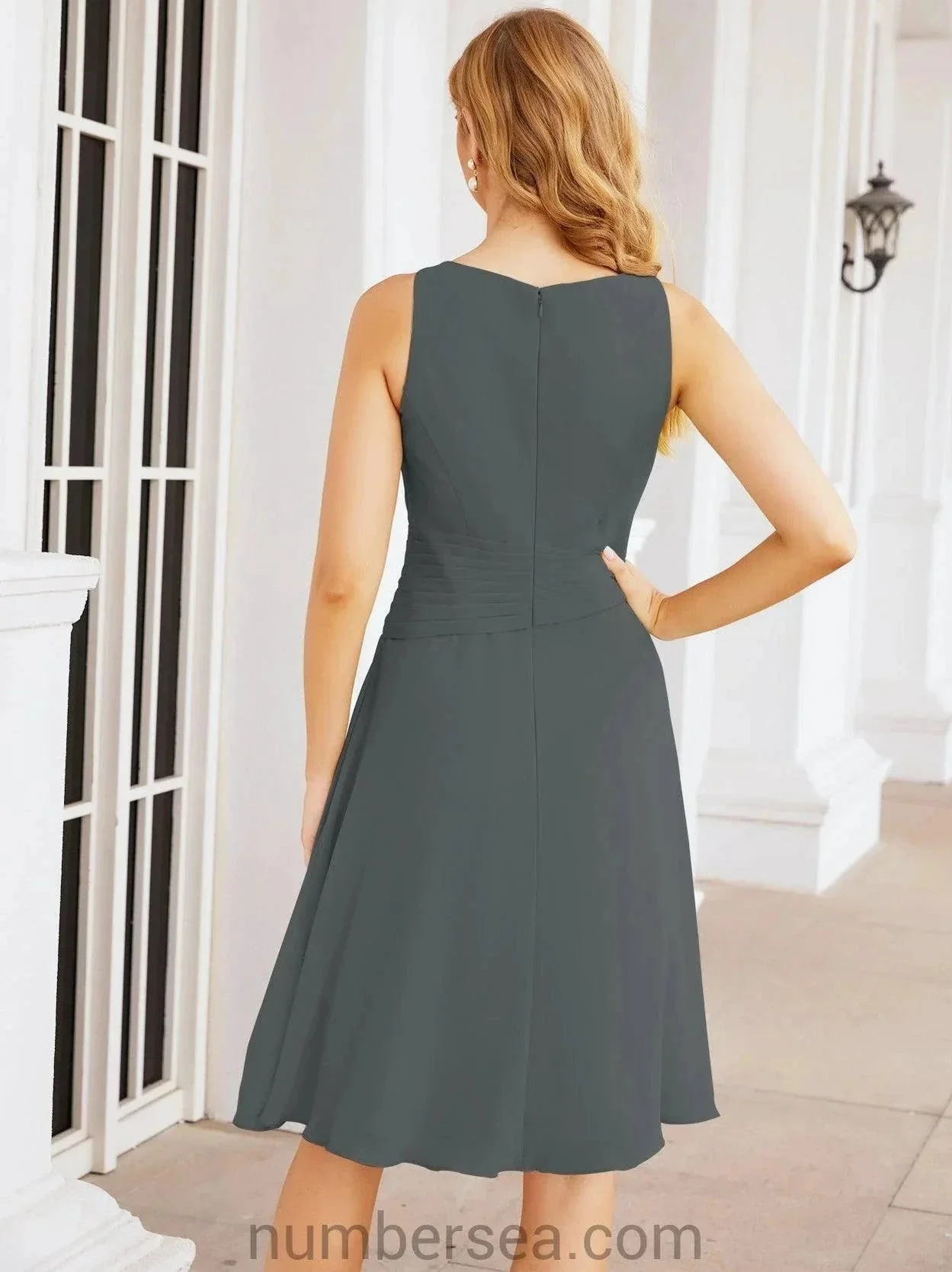 Sunnderly Mother of The Bride Dresses Prom Dress Casual Pleated Dress  SY28065 - Image 152