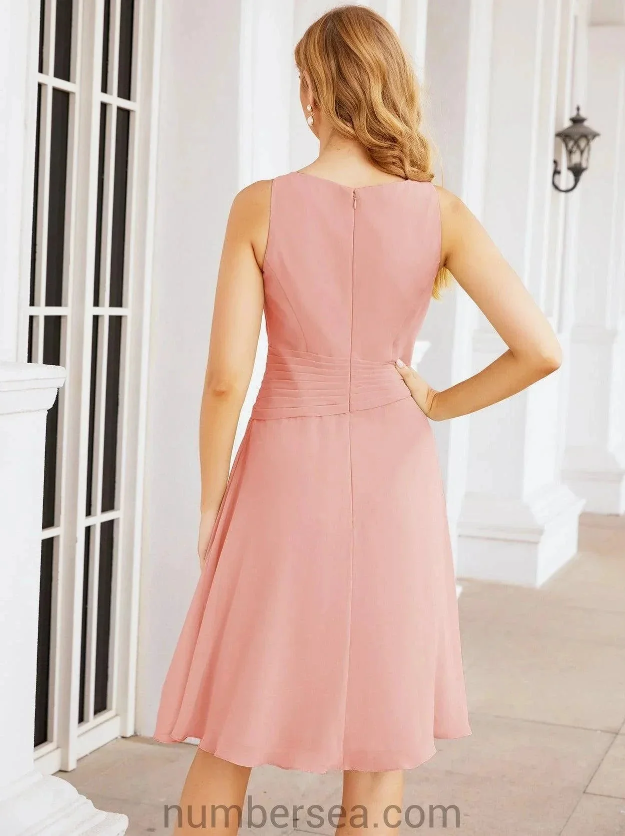 Sunnderly Mother of The Bride Dresses Prom Dress Casual Pleated Dress  SY28065 - Image 160