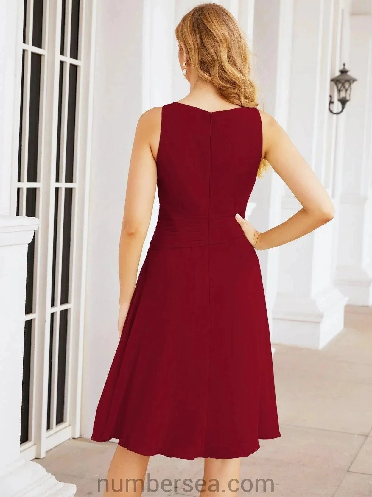 Sunnderly Mother of The Bride Dresses Prom Dress Casual Pleated Dress  SY28065 - Image 164