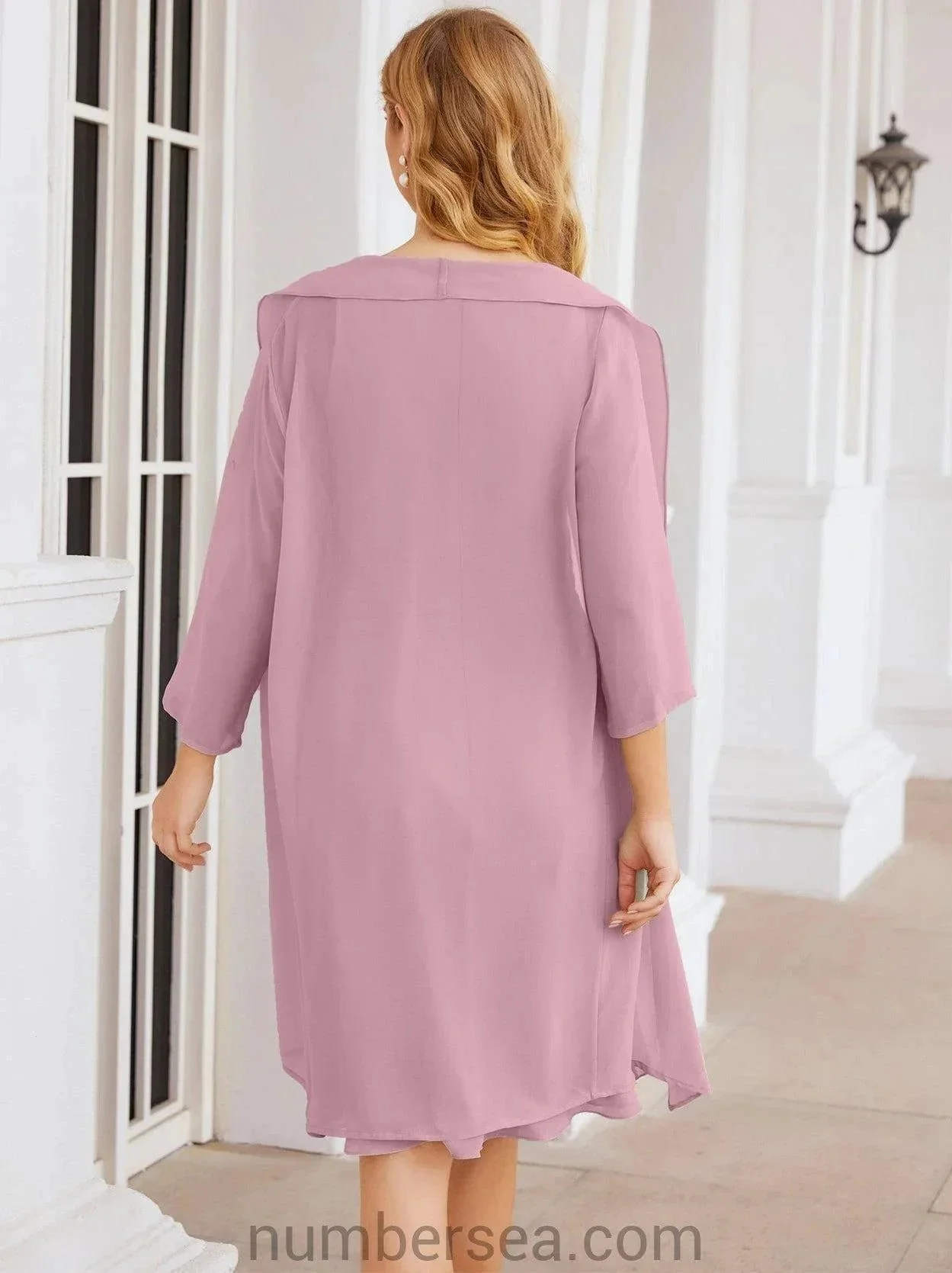 Sunnderly Mother of The Bride Dresses Prom Dress Casual Pleated Dress  SY28065 - Image 2