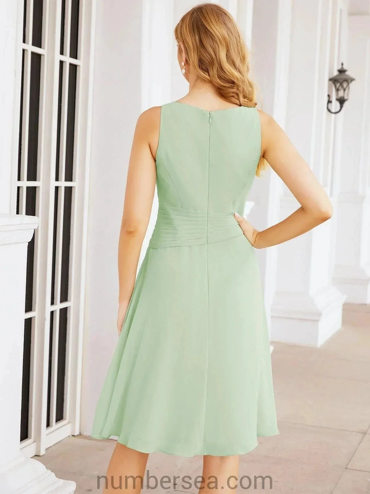 Sunnderly Mother of The Bride Dresses Prom Dress Casual Pleated Dress  SY28065 - Image 20