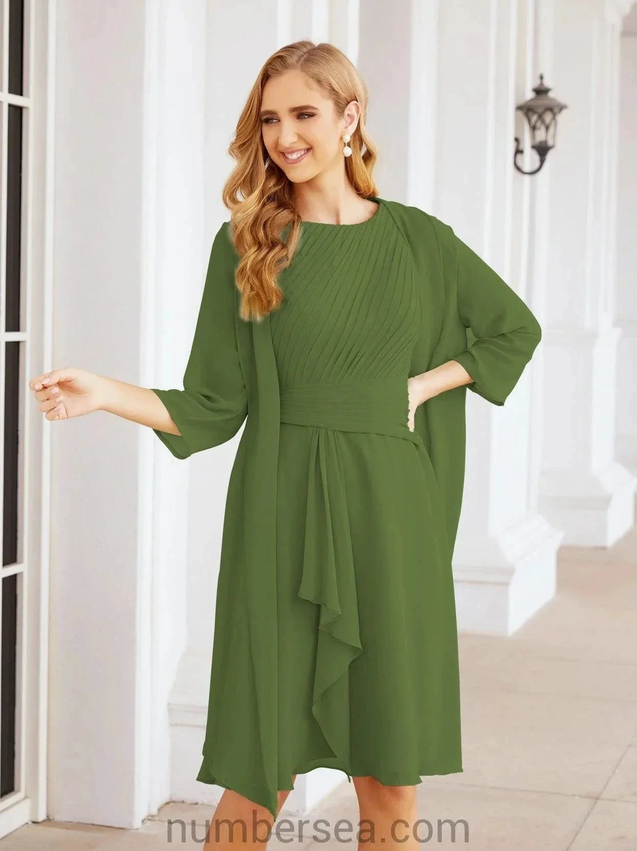 Sunnderly Mother of The Bride Dresses Prom Dress Casual Pleated Dress  SY28065 - Image 25