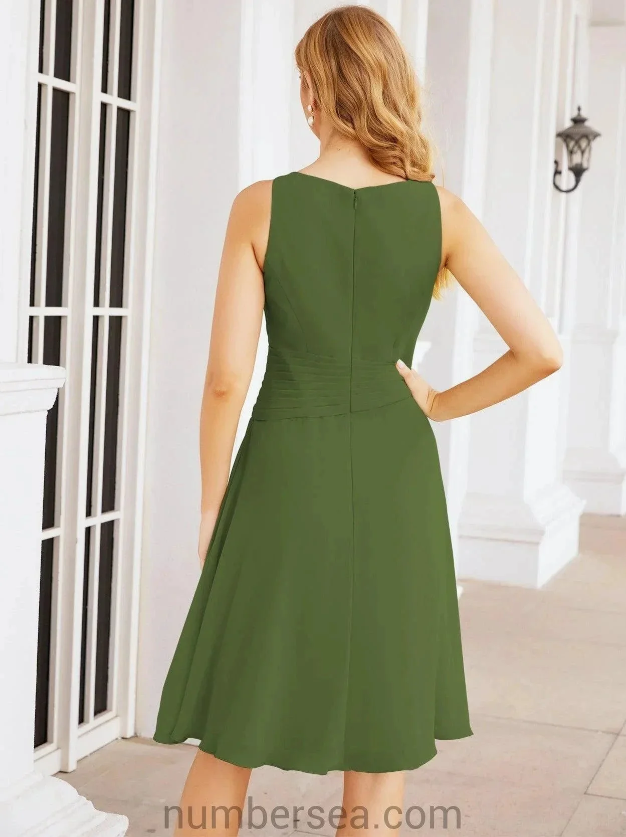 Sunnderly Mother of The Bride Dresses Prom Dress Casual Pleated Dress  SY28065 - Image 28
