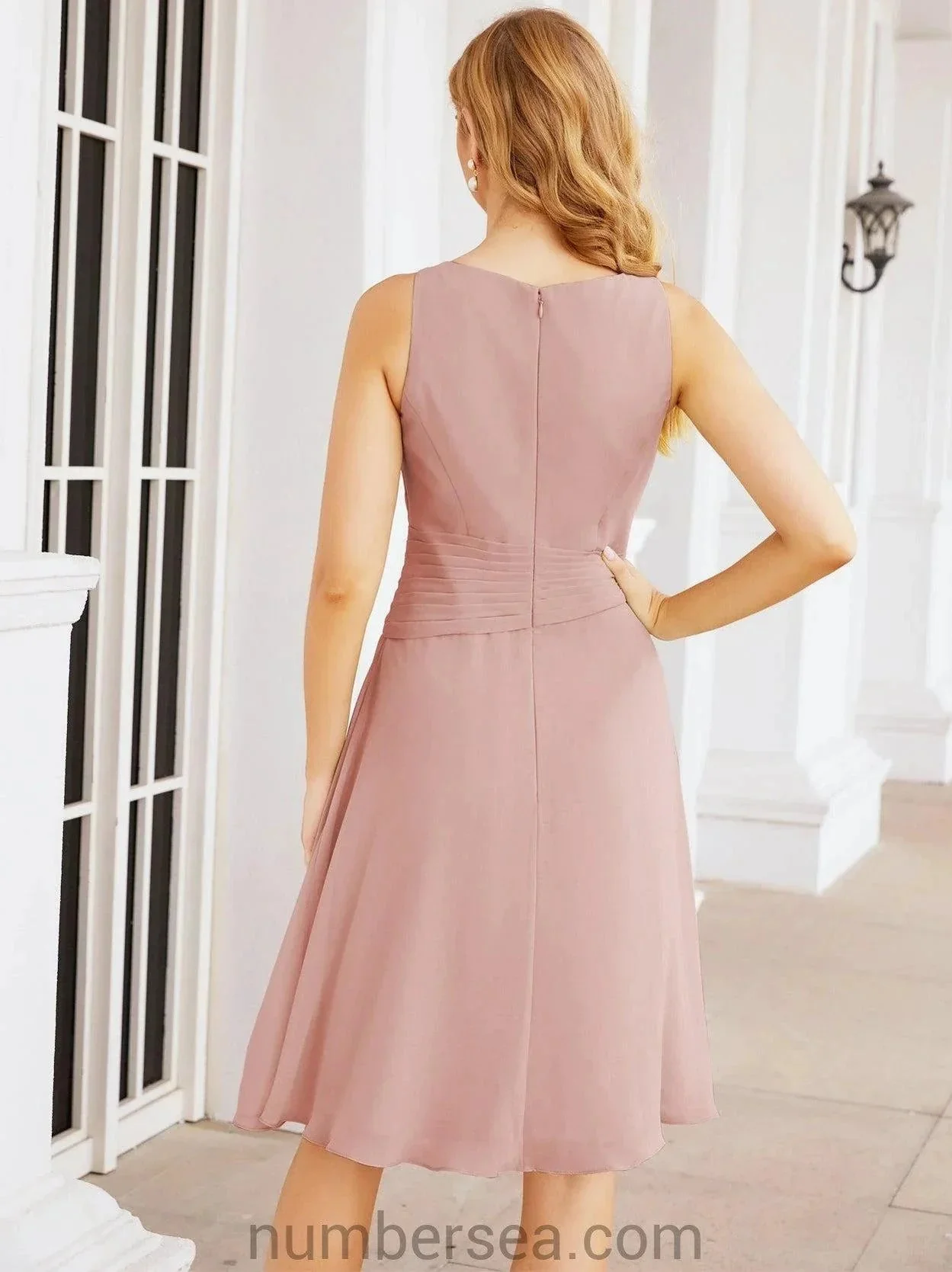 Sunnderly Mother of The Bride Dresses Prom Dress Casual Pleated Dress  SY28065 - Image 36
