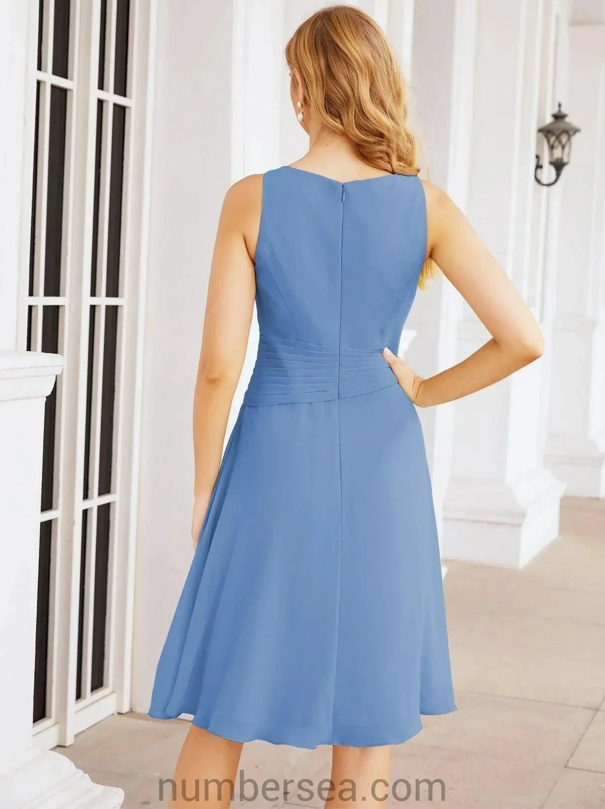 Sunnderly Mother of The Bride Dresses Prom Dress Casual Pleated Dress  SY28065 - Image 40
