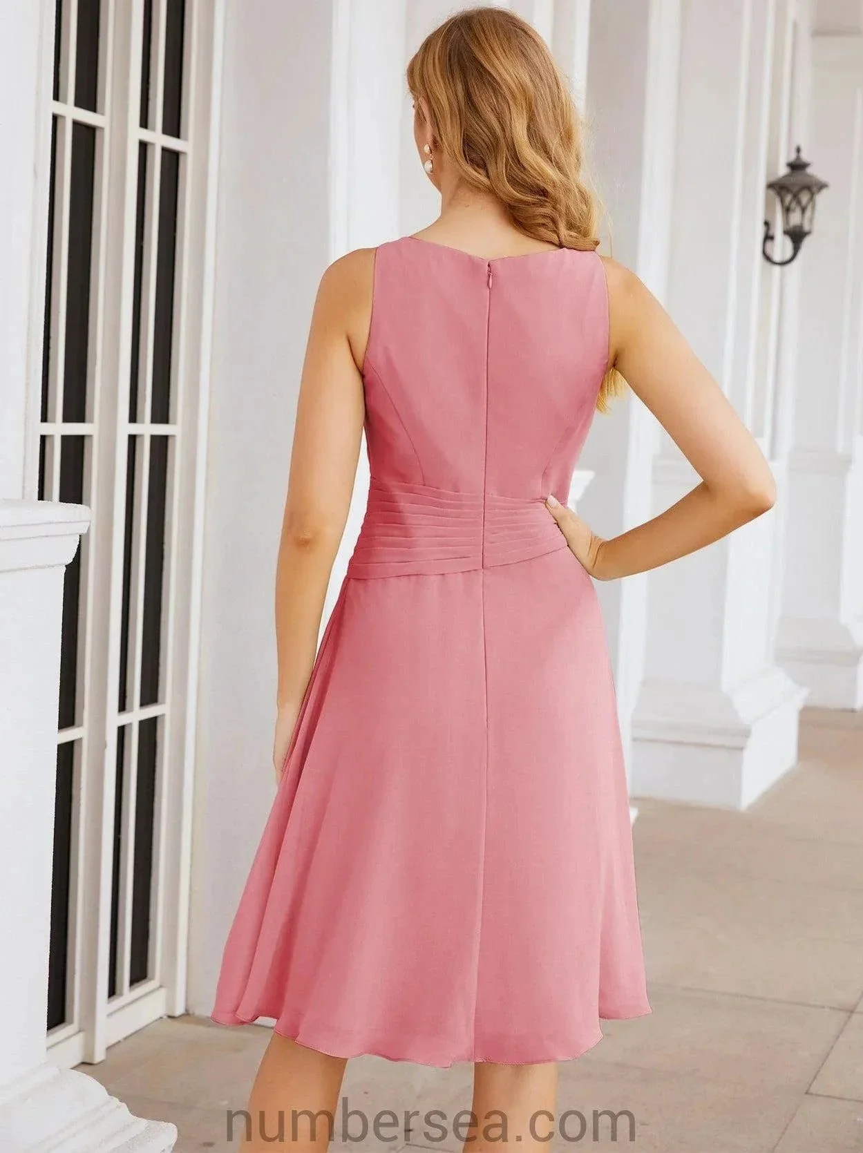 Sunnderly Mother of The Bride Dresses Prom Dress Casual Pleated Dress  SY28065 - Image 44