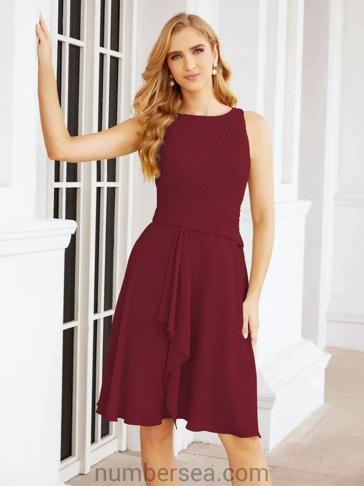 Sunnderly Mother of The Bride Dresses Prom Dress Casual Pleated Dress  SY28065 - Image 47