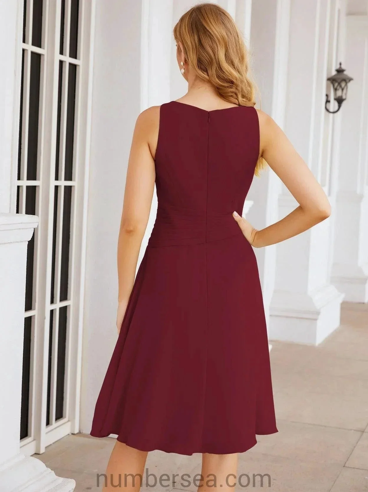 Sunnderly Mother of The Bride Dresses Prom Dress Casual Pleated Dress  SY28065 - Image 48