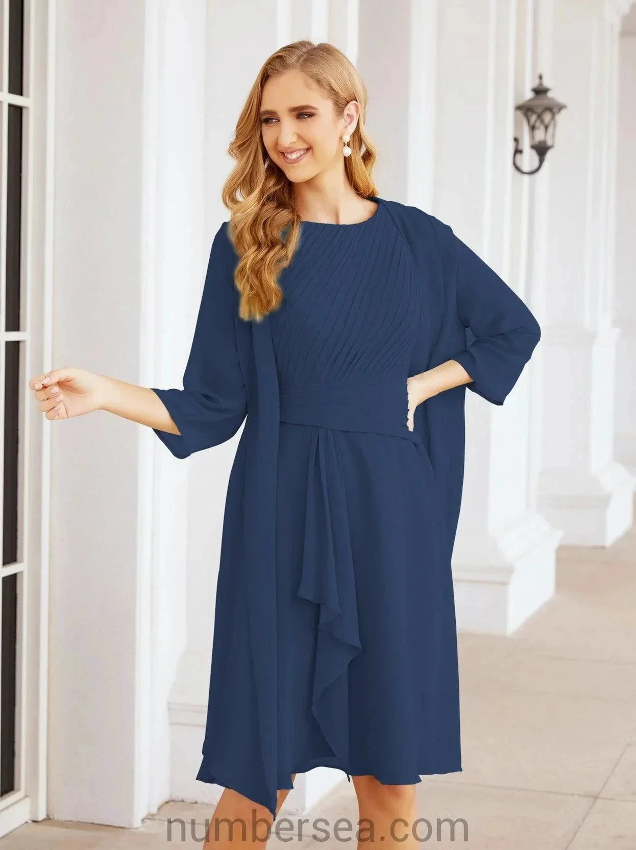 Sunnderly Mother of The Bride Dresses Prom Dress Casual Pleated Dress  SY28065 - Image 49