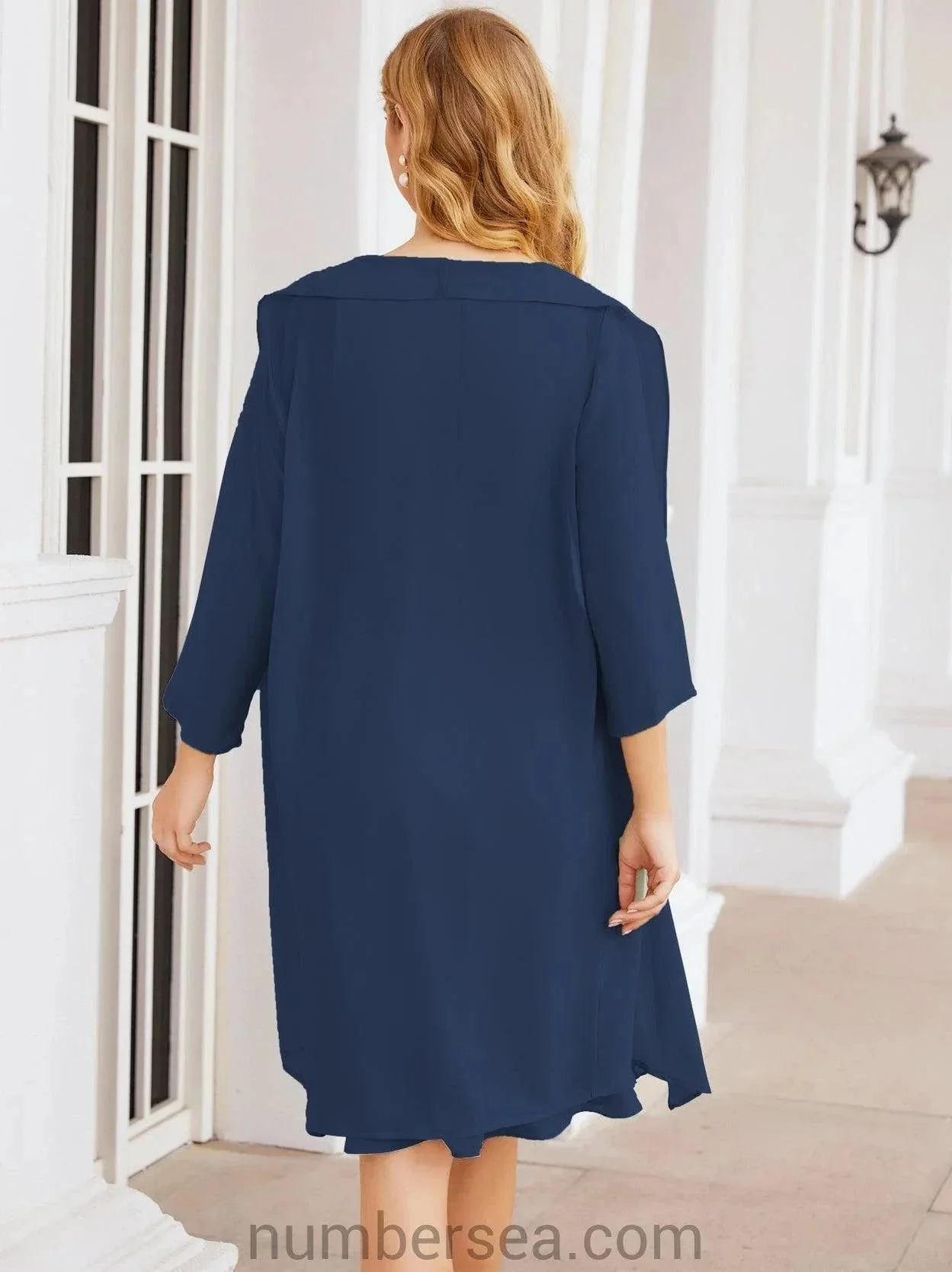 Sunnderly Mother of The Bride Dresses Prom Dress Casual Pleated Dress  SY28065 - Image 50