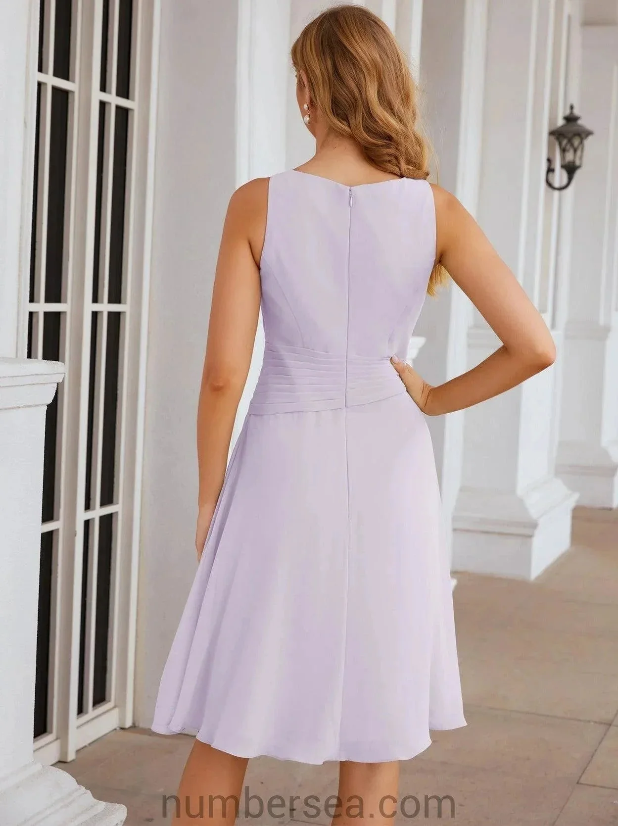 Sunnderly Mother of The Bride Dresses Prom Dress Casual Pleated Dress  SY28065 - Image 56