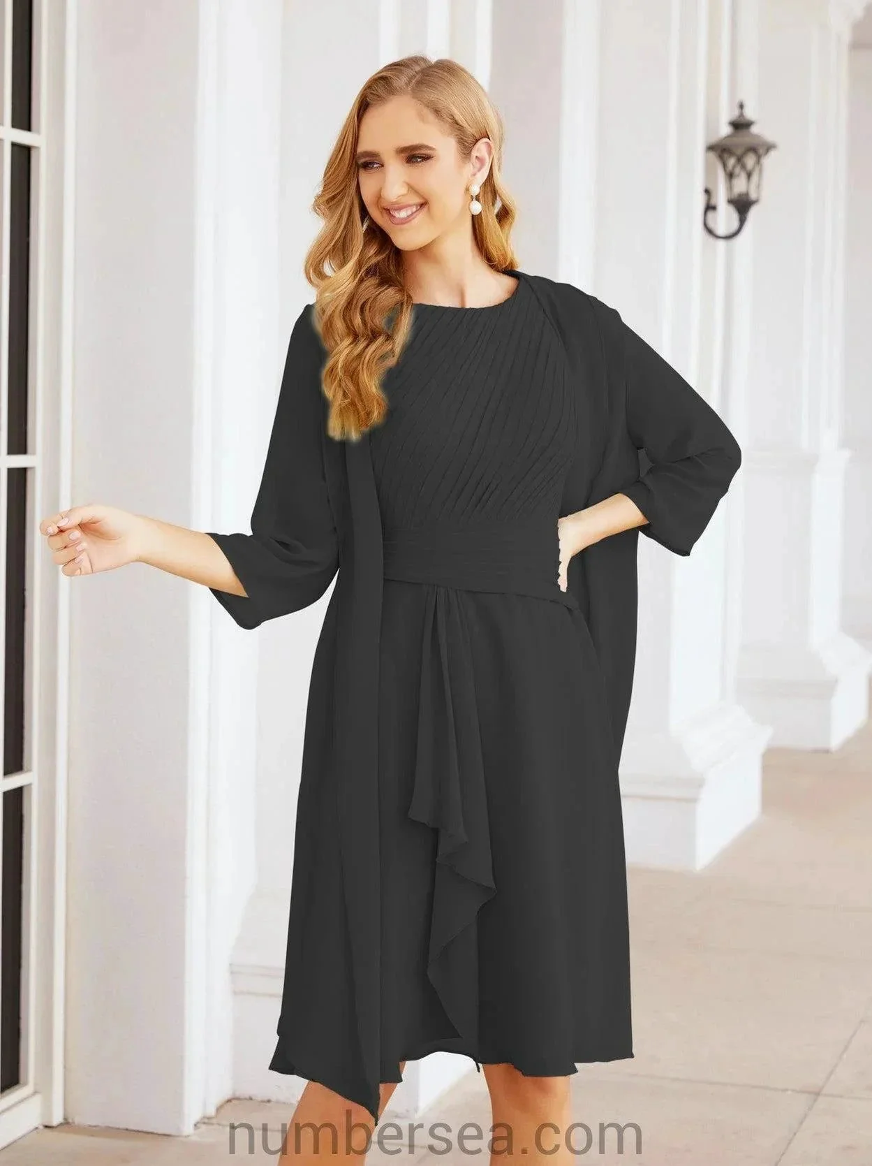 Sunnderly Mother of The Bride Dresses Prom Dress Casual Pleated Dress  SY28065 - Image 57