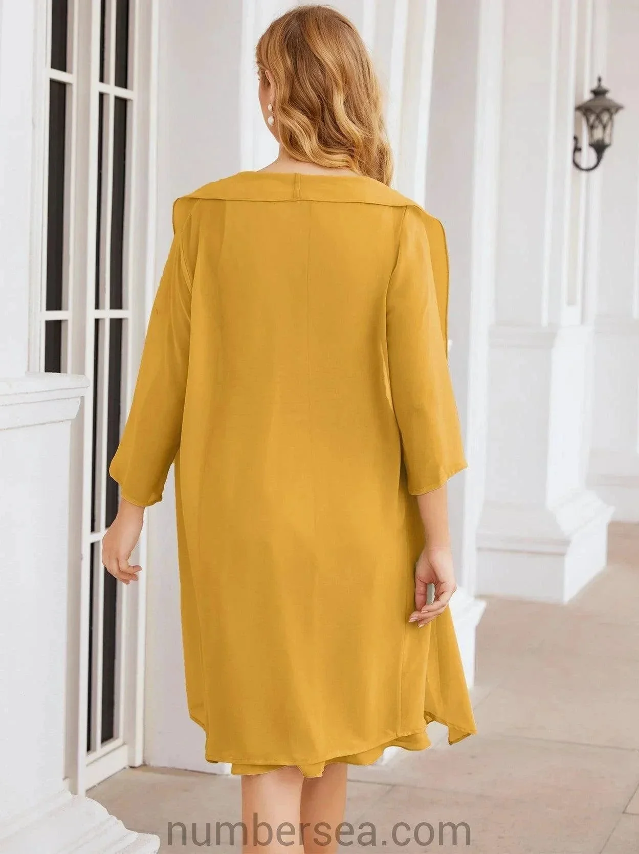Sunnderly Mother of The Bride Dresses Prom Dress Casual Pleated Dress  SY28065 - Image 6