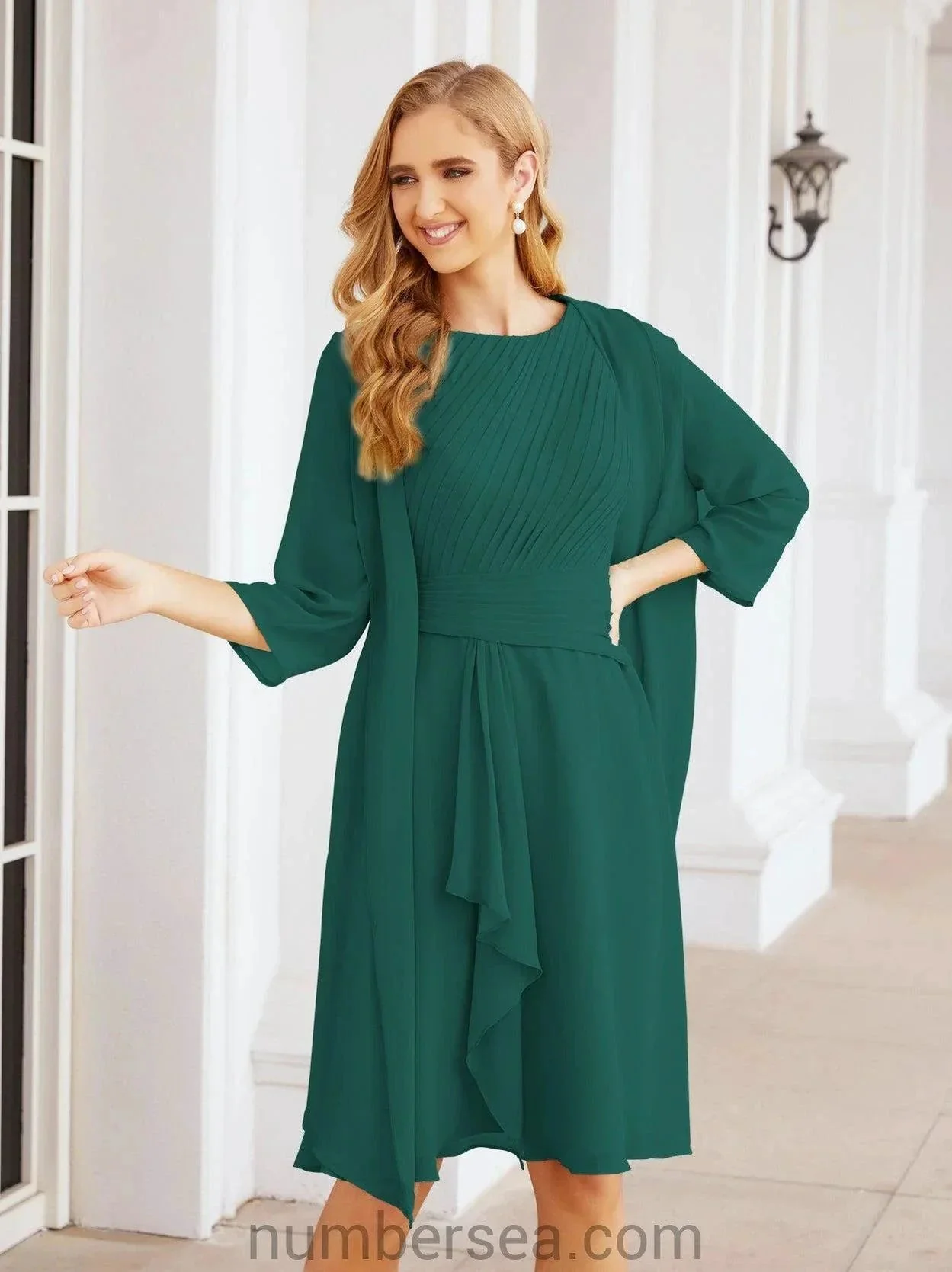 Sunnderly Mother of The Bride Dresses Prom Dress Casual Pleated Dress  SY28065 - Image 65