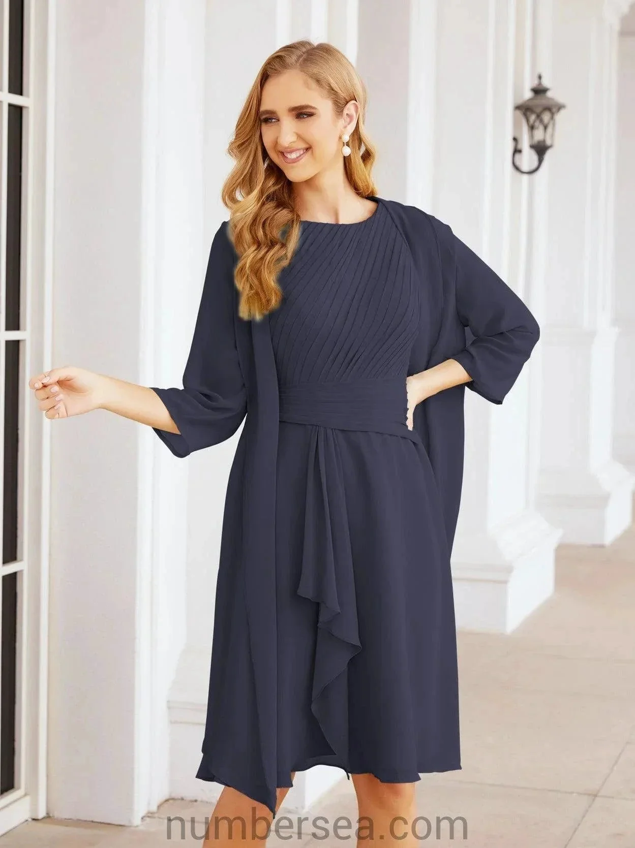 Sunnderly Mother of The Bride Dresses Prom Dress Casual Pleated Dress  SY28065 - Image 69