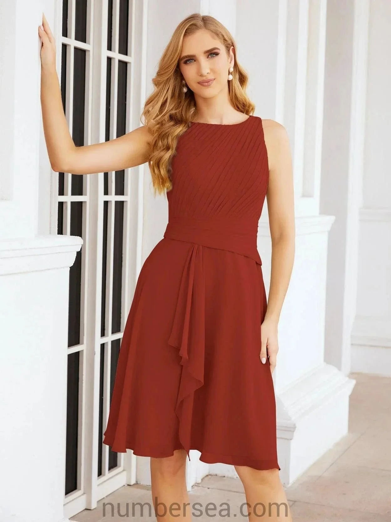 Sunnderly Mother of The Bride Dresses Prom Dress Casual Pleated Dress  SY28065 - Image 75