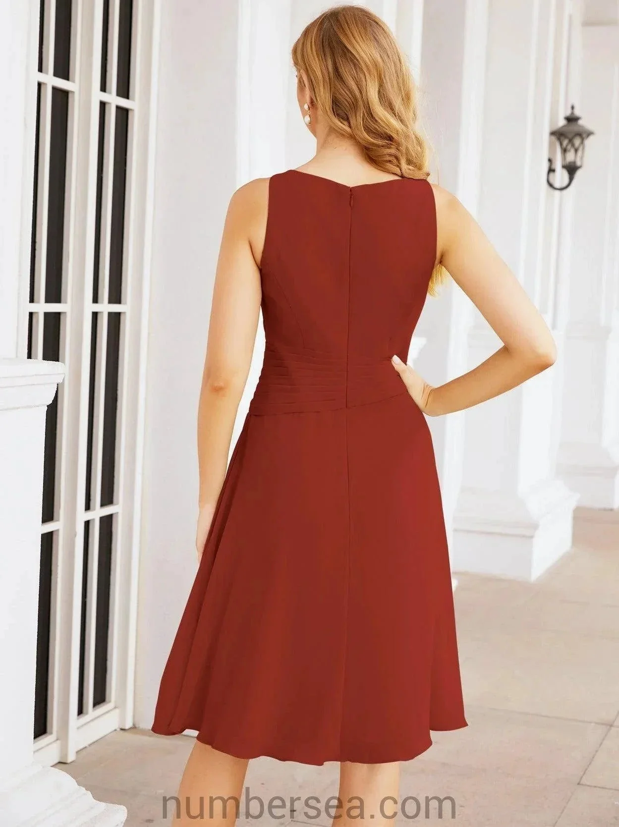 Sunnderly Mother of The Bride Dresses Prom Dress Casual Pleated Dress  SY28065 - Image 76