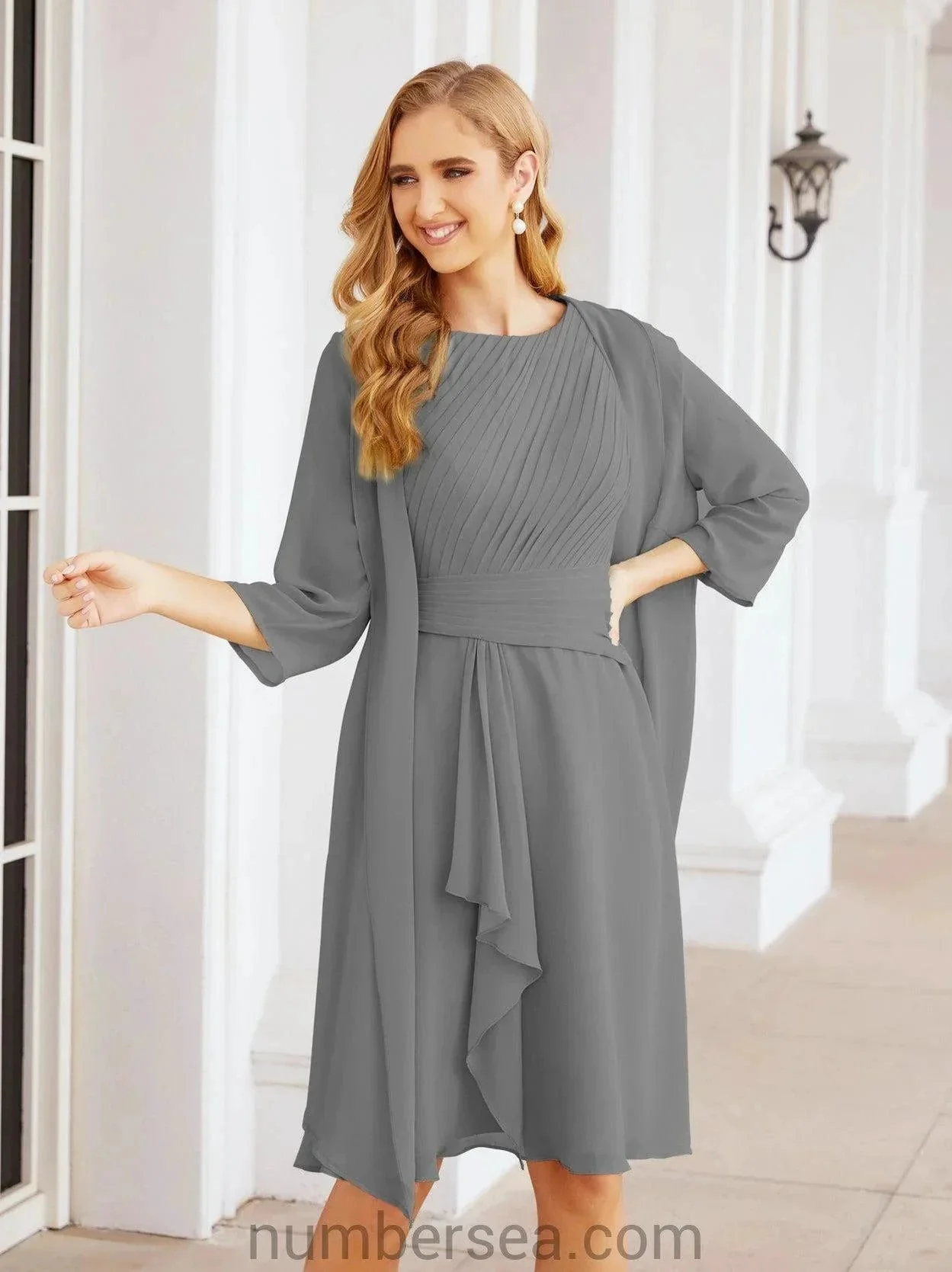 Sunnderly Mother of The Bride Dresses Prom Dress Casual Pleated Dress  SY28065 - Image 77