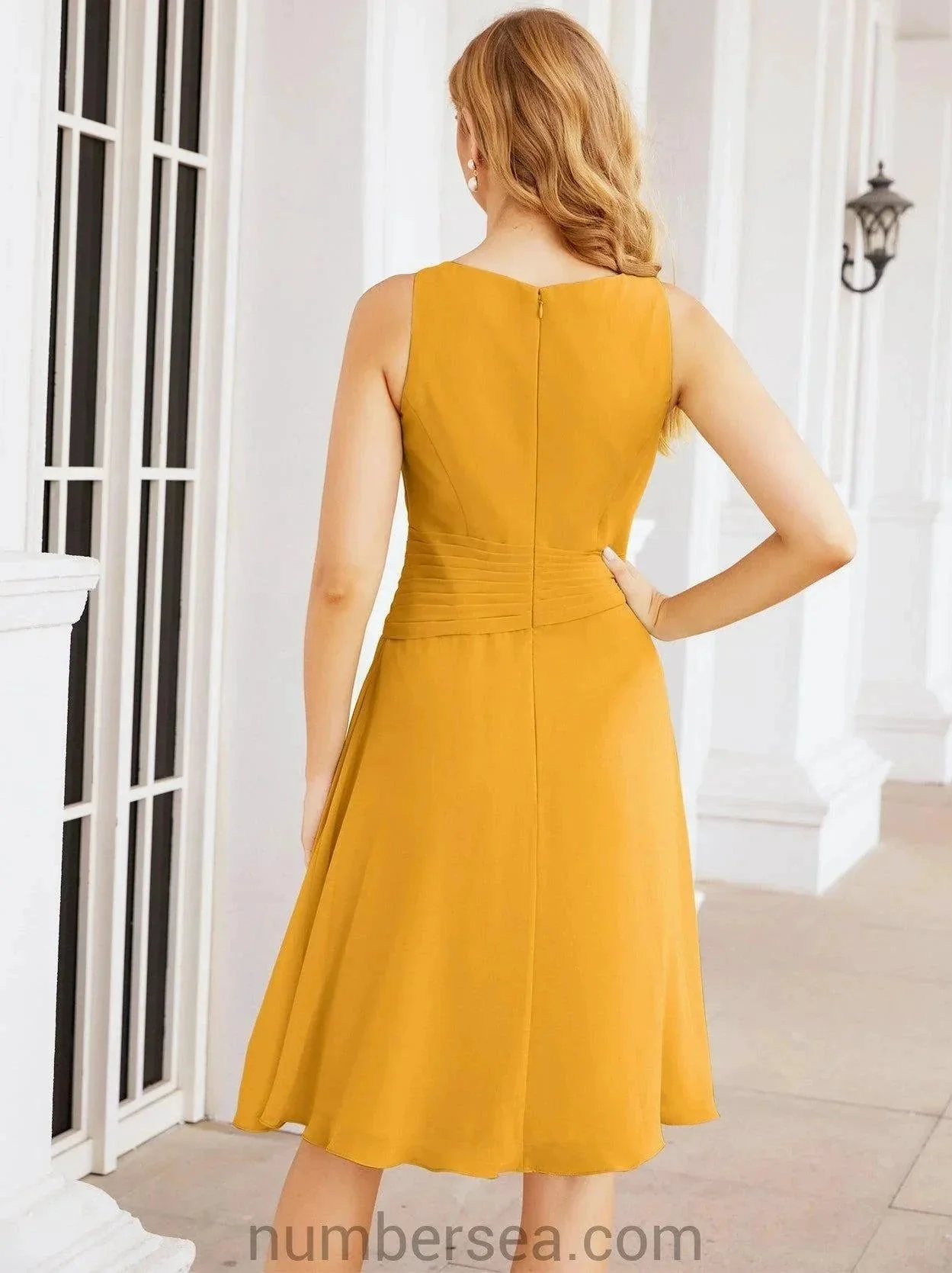 Sunnderly Mother of The Bride Dresses Prom Dress Casual Pleated Dress  SY28065 - Image 8