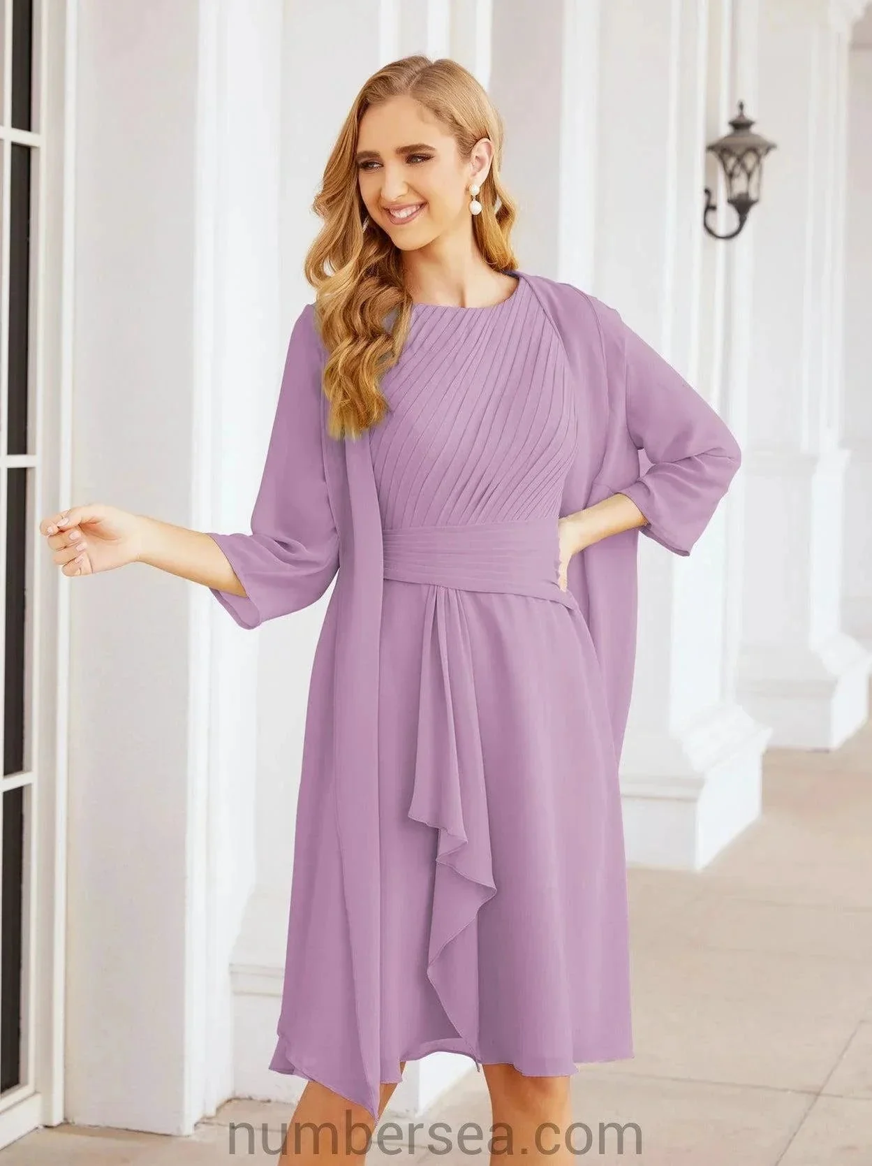 Sunnderly Mother of The Bride Dresses Prom Dress Casual Pleated Dress  SY28065 - Image 81