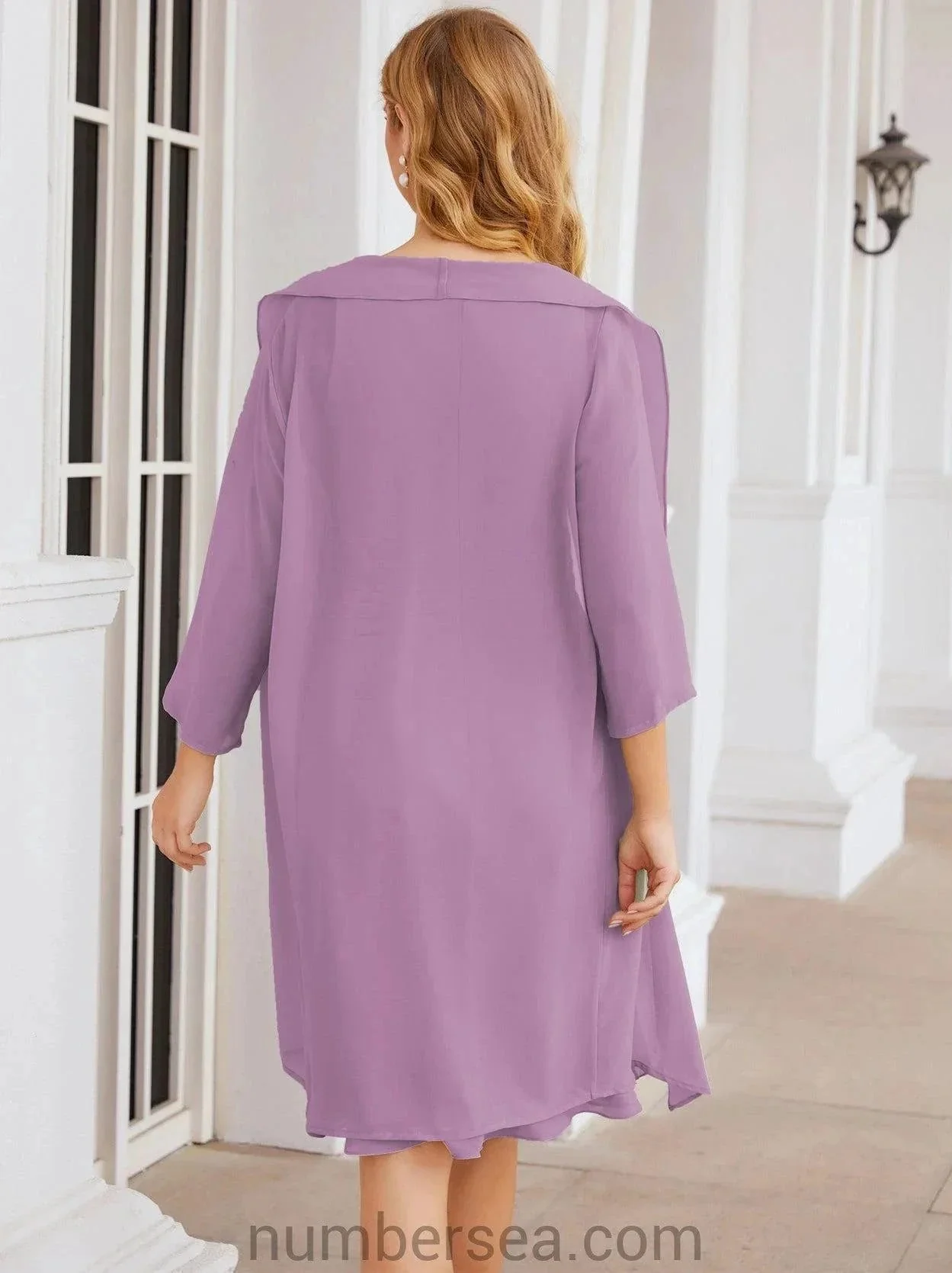 Sunnderly Mother of The Bride Dresses Prom Dress Casual Pleated Dress  SY28065 - Image 82