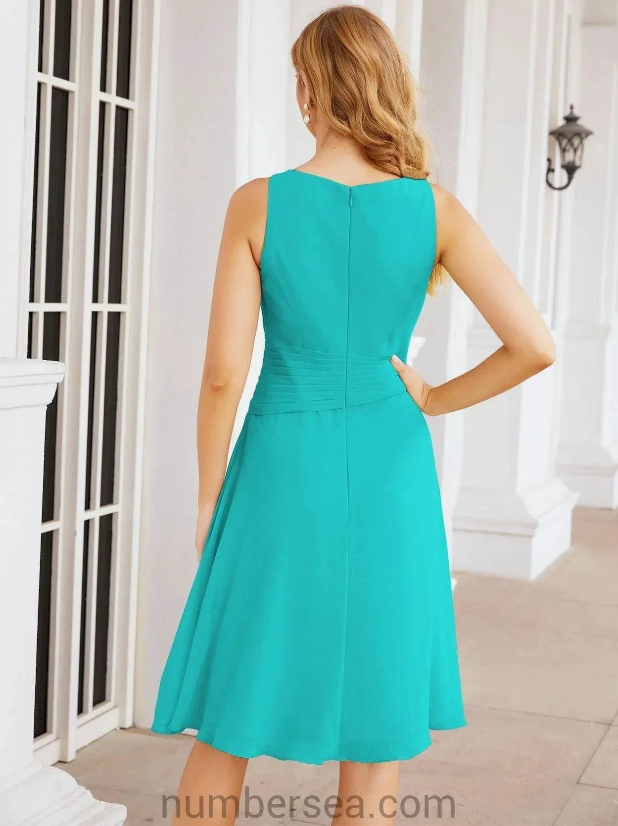 Sunnderly Mother of The Bride Dresses Prom Dress Casual Pleated Dress  SY28065 - Image 92