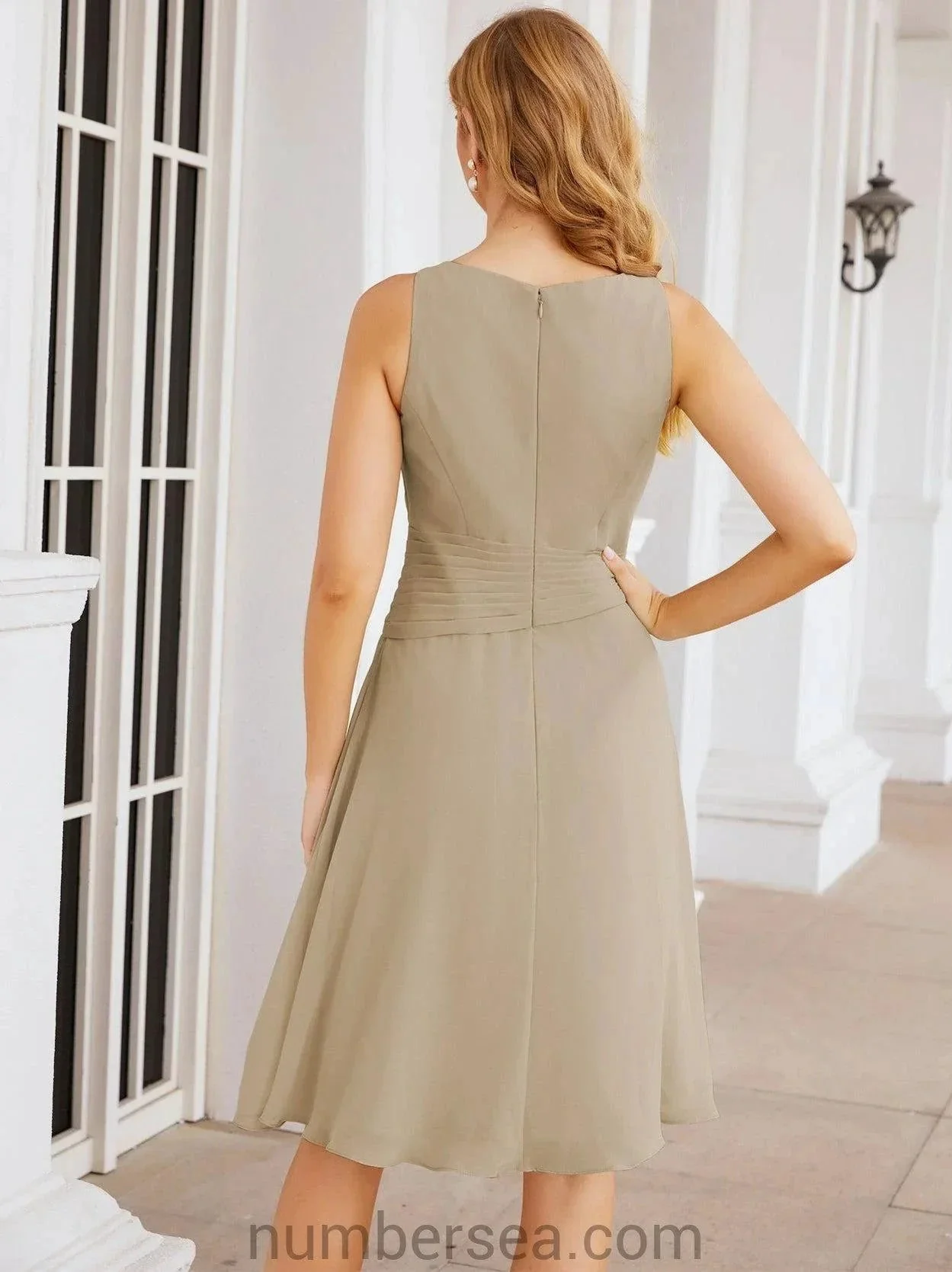 Sunnderly Mother of The Bride Dresses Prom Dress Casual Pleated Dress  SY28065 - Image 96