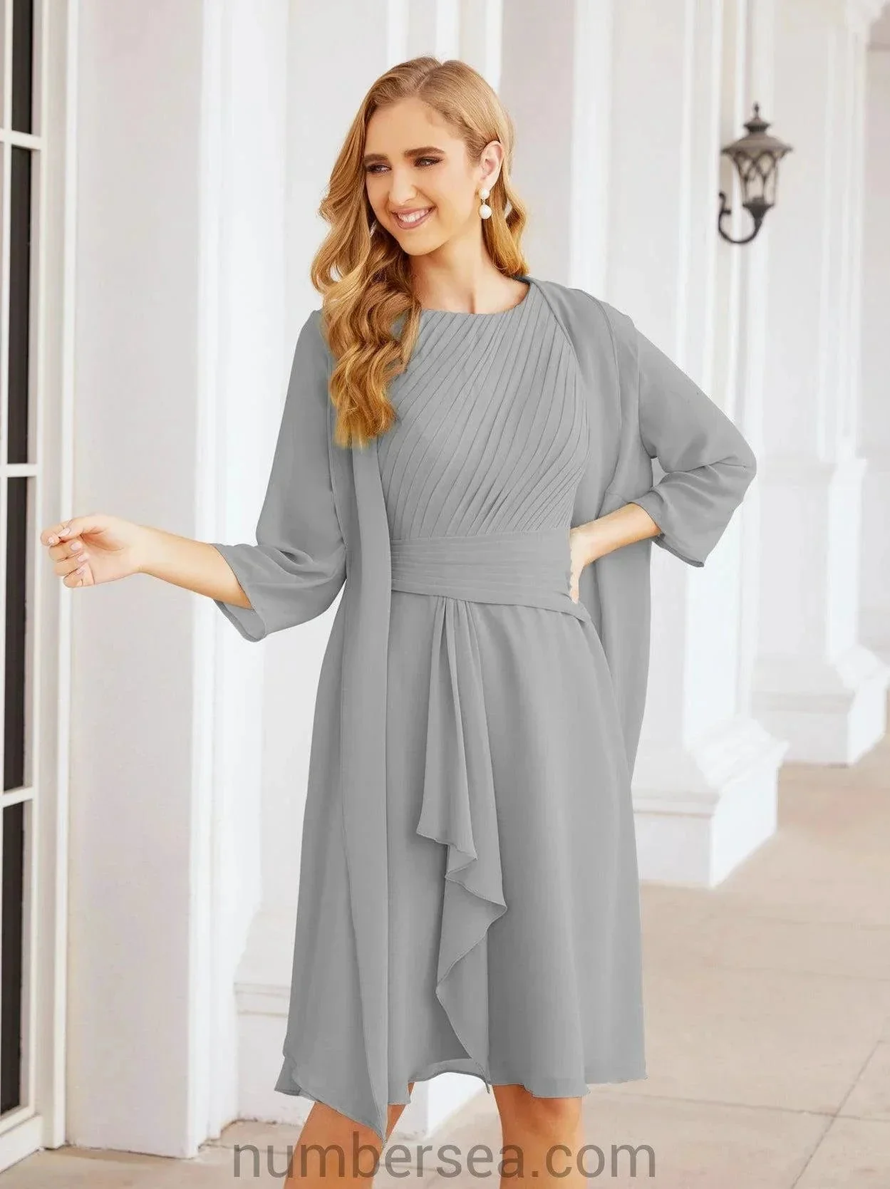 Sunnderly Mother of The Bride Dresses Prom Dress Casual Pleated Dress  SY28065 - Image 97
