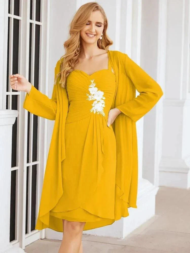 Sunnderly Mother of The Bride Groom Dresses Lace Appliques for Wedding Guest SY28066 - Image 4
