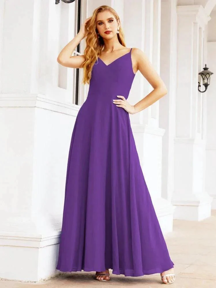 Numbersea Spaghetti Strap Bridesmaid Dresses V Neck Butterfly Back Fromal Evening Party Prom Gown 28036 - Image 55