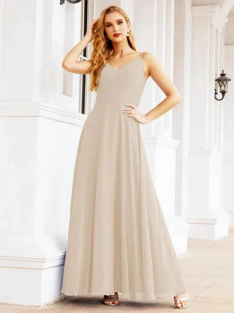 Numbersea Spaghetti Strap Bridesmaid Dresses V Neck Butterfly Back Fromal Evening Party Prom Gown 28036 - Image 69
