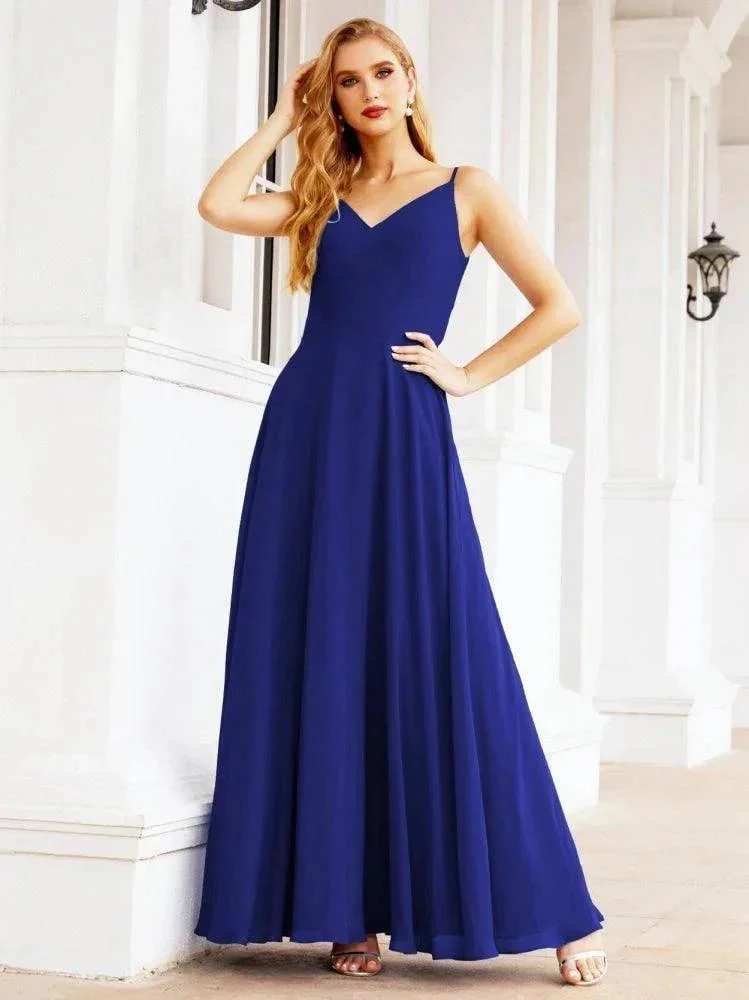 Numbersea Spaghetti Strap Bridesmaid Dresses V Neck Butterfly Back Fromal Evening Party Prom Gown 28036 - Image 73
