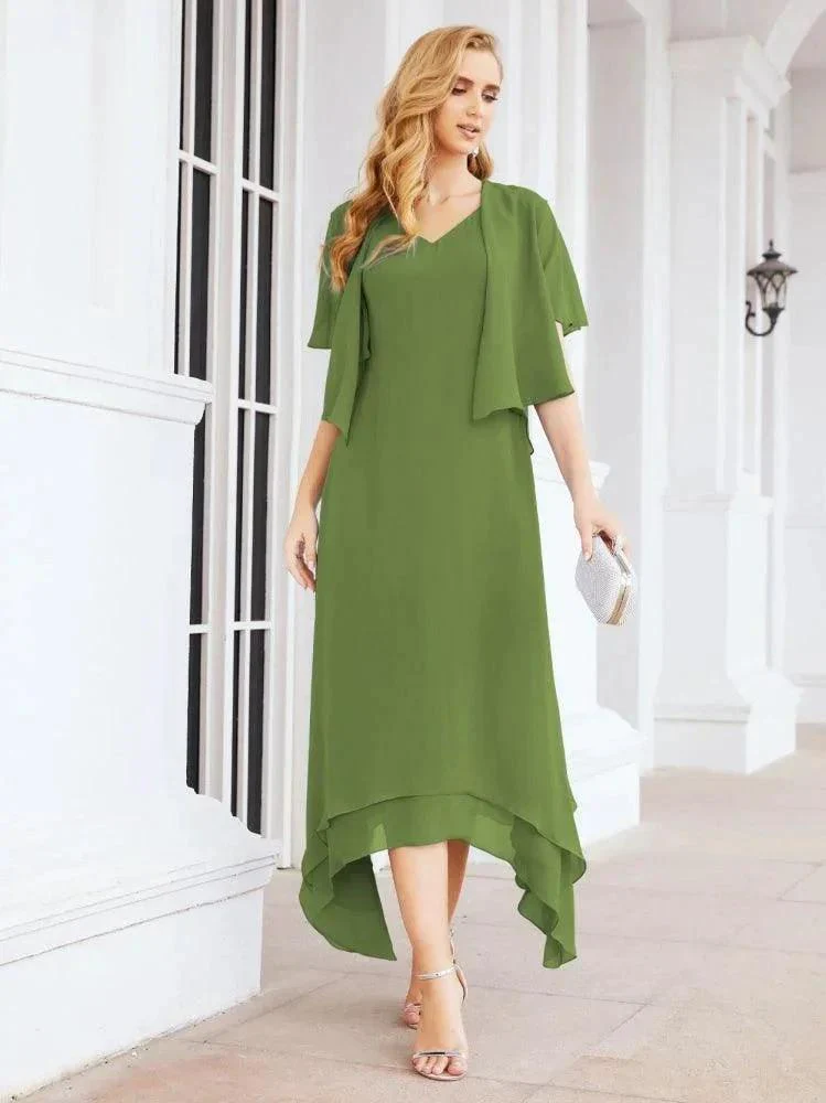 Sunnderly Two-Piece A-line Mother of The Bride Dress Formal Party Gown Dress SY28073 - Image 13