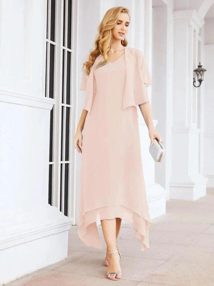 Sunnderly Two-Piece A-line Mother of The Bride Dress Formal Party Gown Dress SY28073 - Image 15